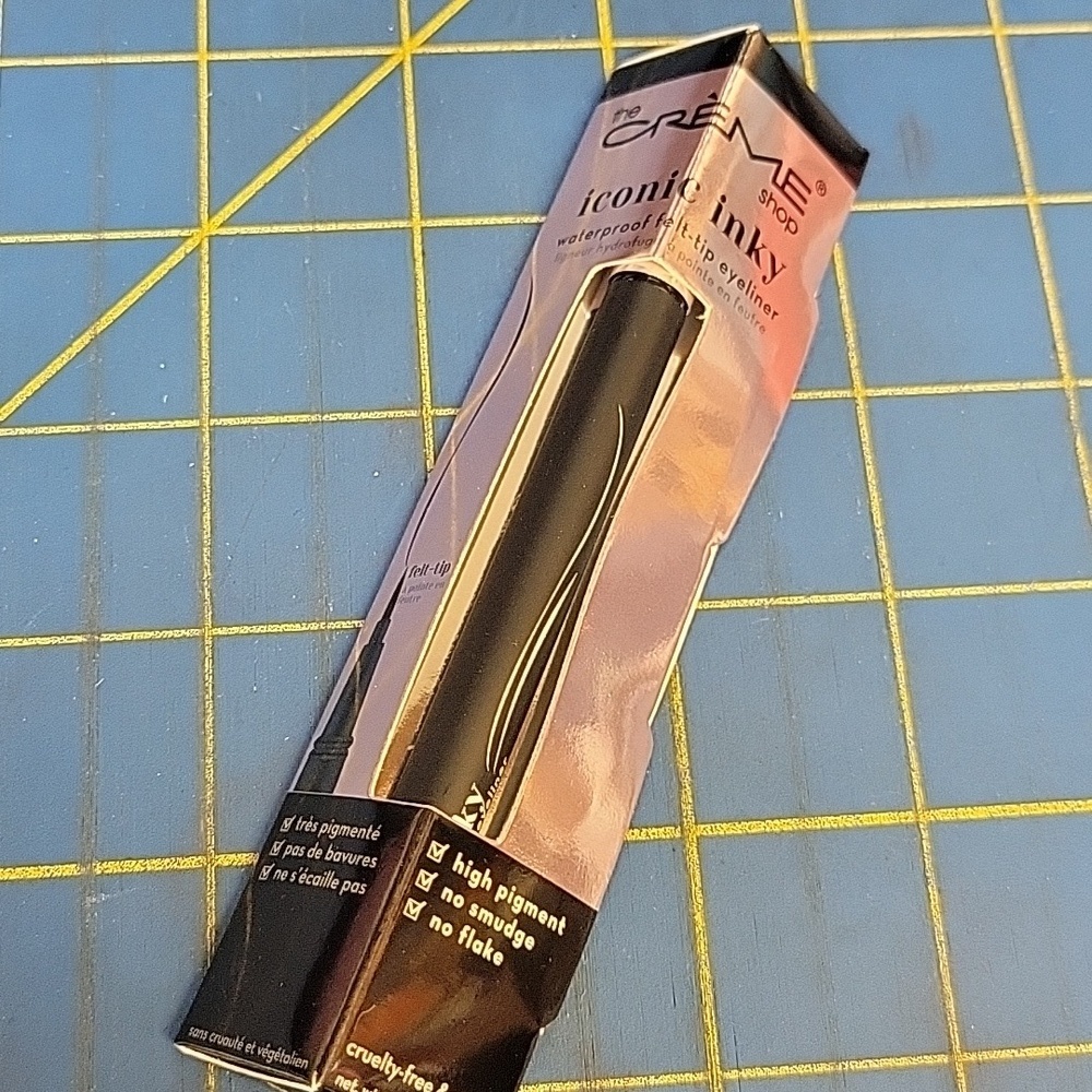 The Creme Shop Jet Black Waterproof Eyeliner 0.5ml New Sealed Box